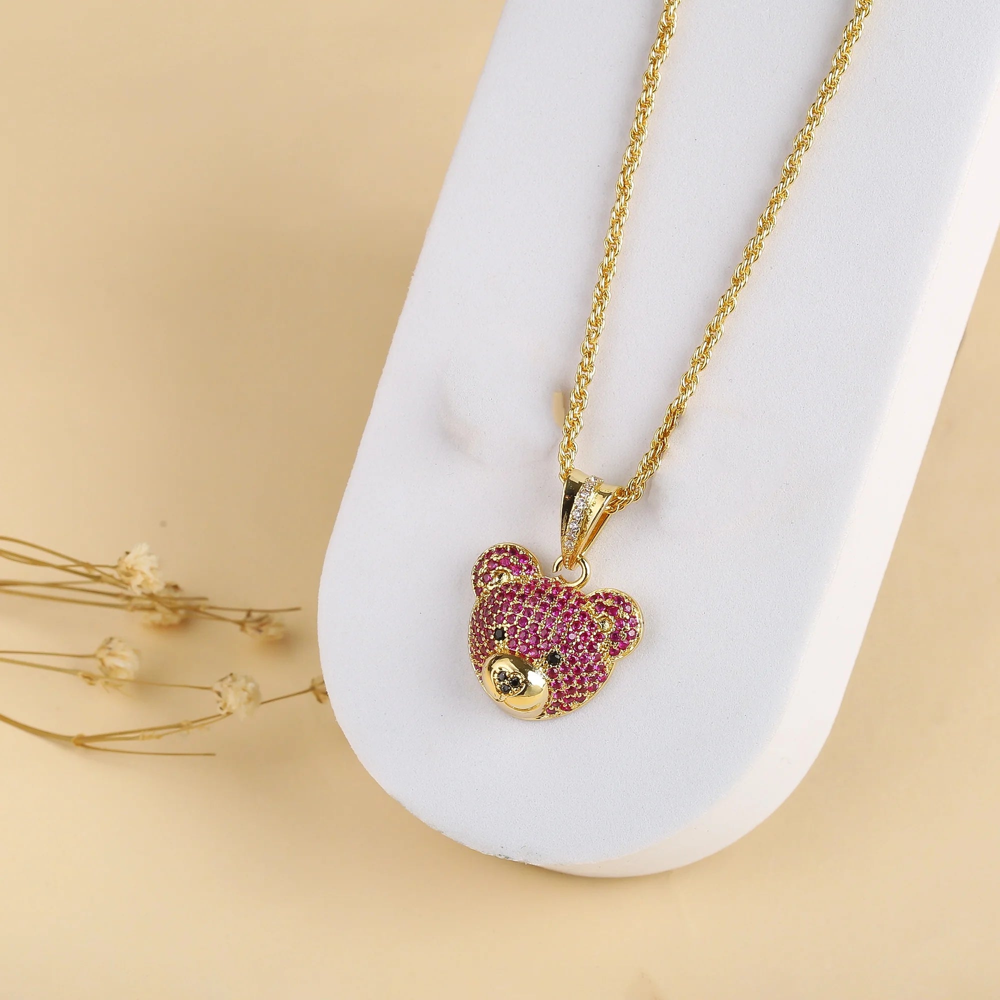 Collana e Orecchini Orsacchiotto Diamantato | CONFEZIONE REGALO INCLUSA