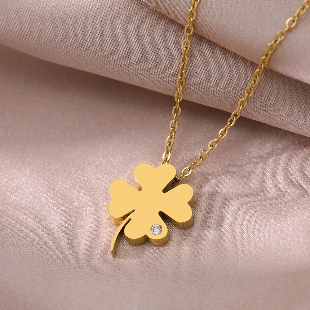 Collana Quadrifoglio Punto Luce | CONFEZIONE REGALO INCLUSA!