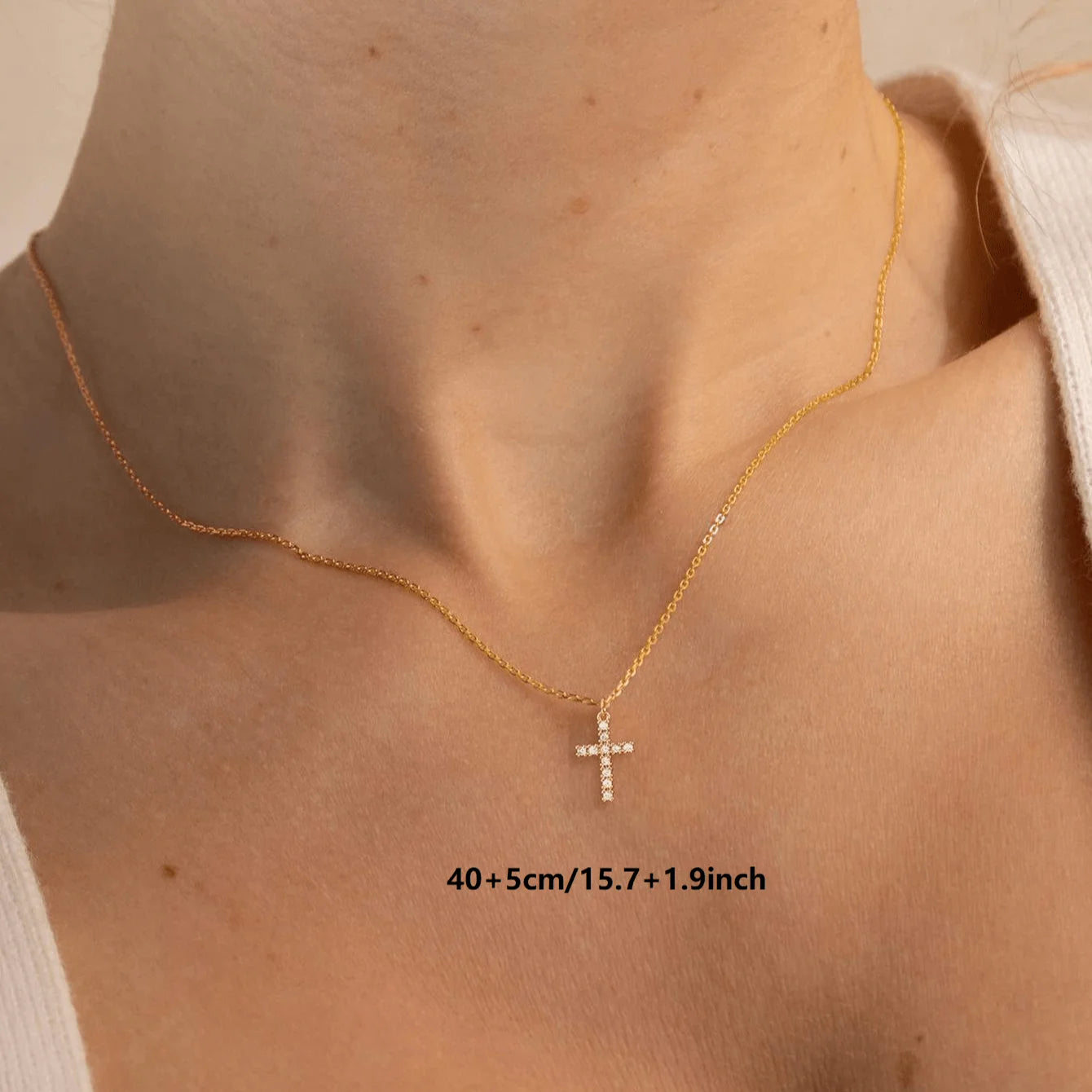 Collana Croce Fine | CONFEZIONE REGALO INCLUSA!
