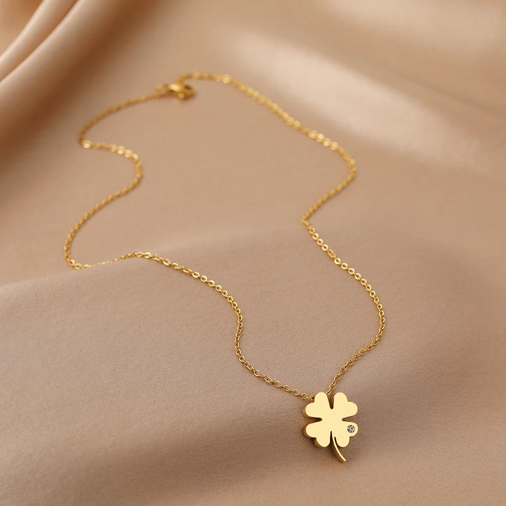 Collana Quadrifoglio Punto Luce | CONFEZIONE REGALO INCLUSA!
