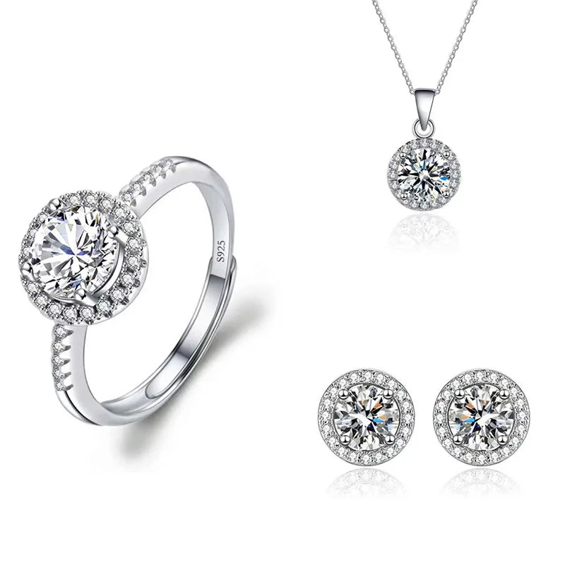 Solitari 1ct Moissanite | Collane, Anelli e Orecchini | Confezione regalo inclusa