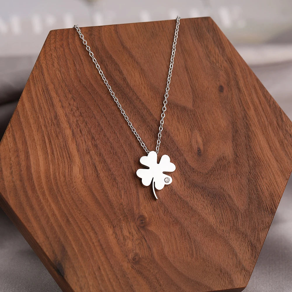 Collana Quadrifoglio Punto Luce | CONFEZIONE REGALO INCLUSA!