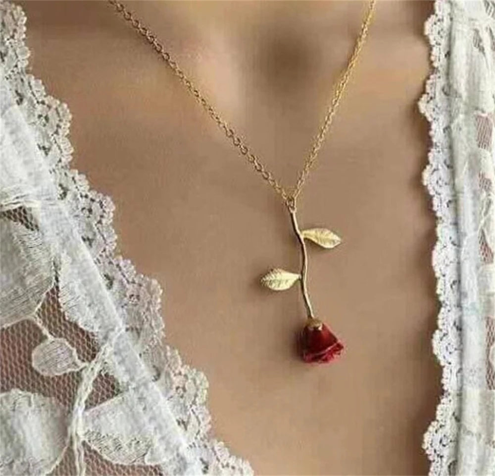 Collana Rosa 3D | CONFEZIONE REGALO INCLUSA!