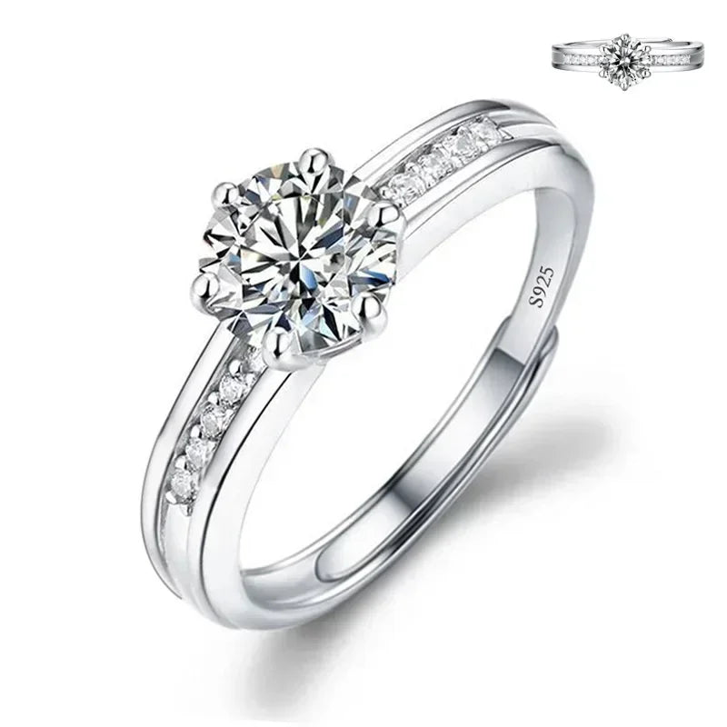 Solitari 1ct Moissanite | Collane, Anelli e Orecchini | Confezione regalo inclusa
