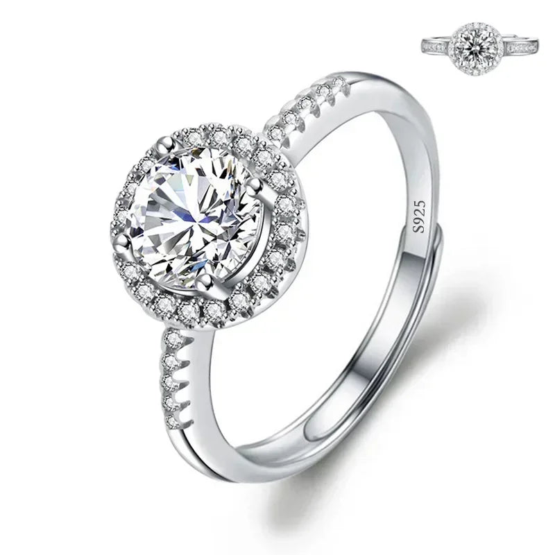 Solitari 1ct Moissanite | Collane, Anelli e Orecchini | Confezione regalo inclusa
