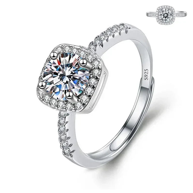 Solitari 1ct Moissanite | Collane, Anelli e Orecchini | Confezione regalo inclusa