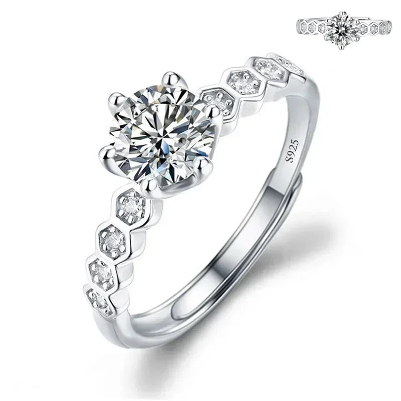 Solitari 1ct Moissanite | Collane, Anelli e Orecchini | Confezione regalo inclusa