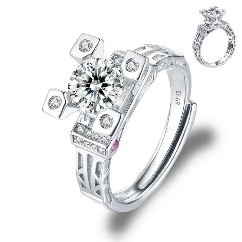 Solitari 1ct Moissanite | Collane, Anelli e Orecchini | Confezione regalo inclusa