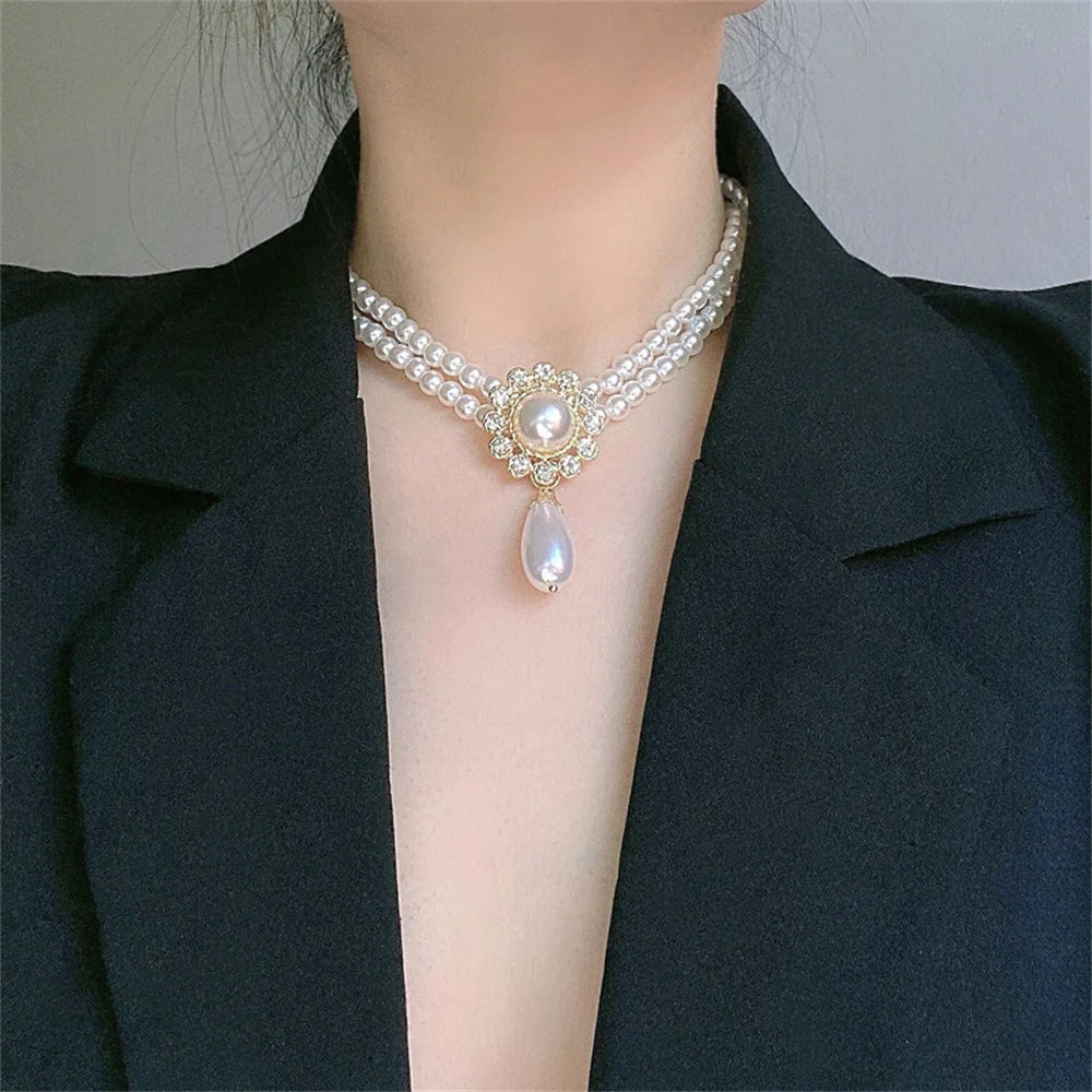 Collana Perlata con Zirconi | CONFEZIONE REGALO INCLUSA!
