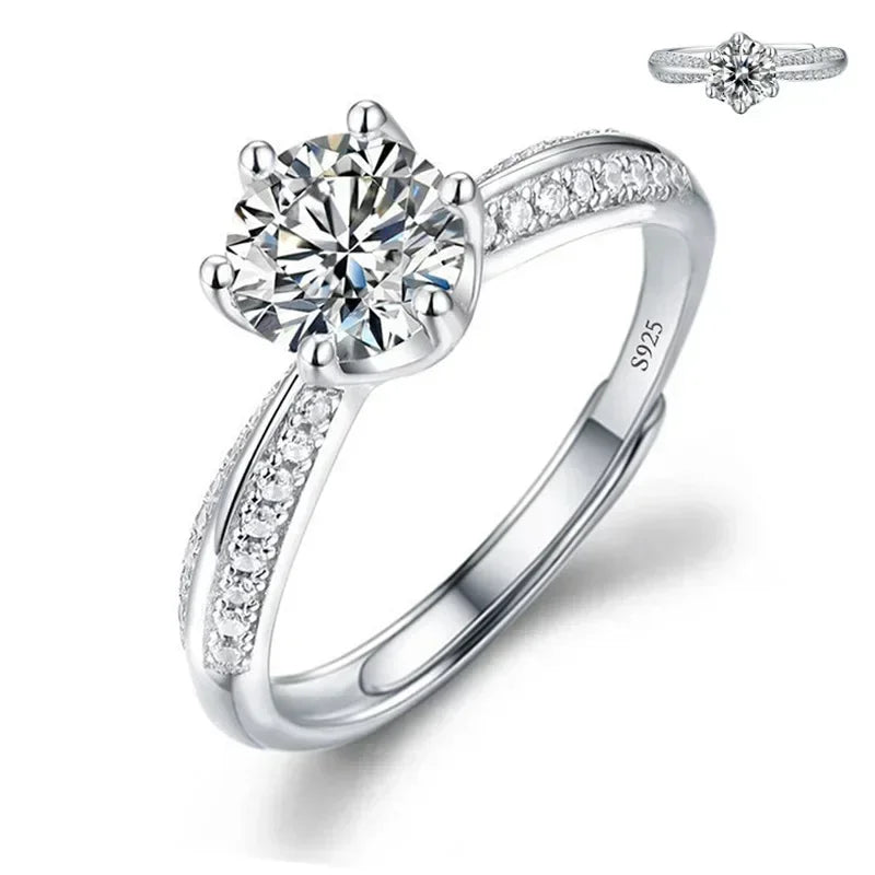 Solitari 1ct Moissanite | Collane, Anelli e Orecchini | Confezione regalo inclusa