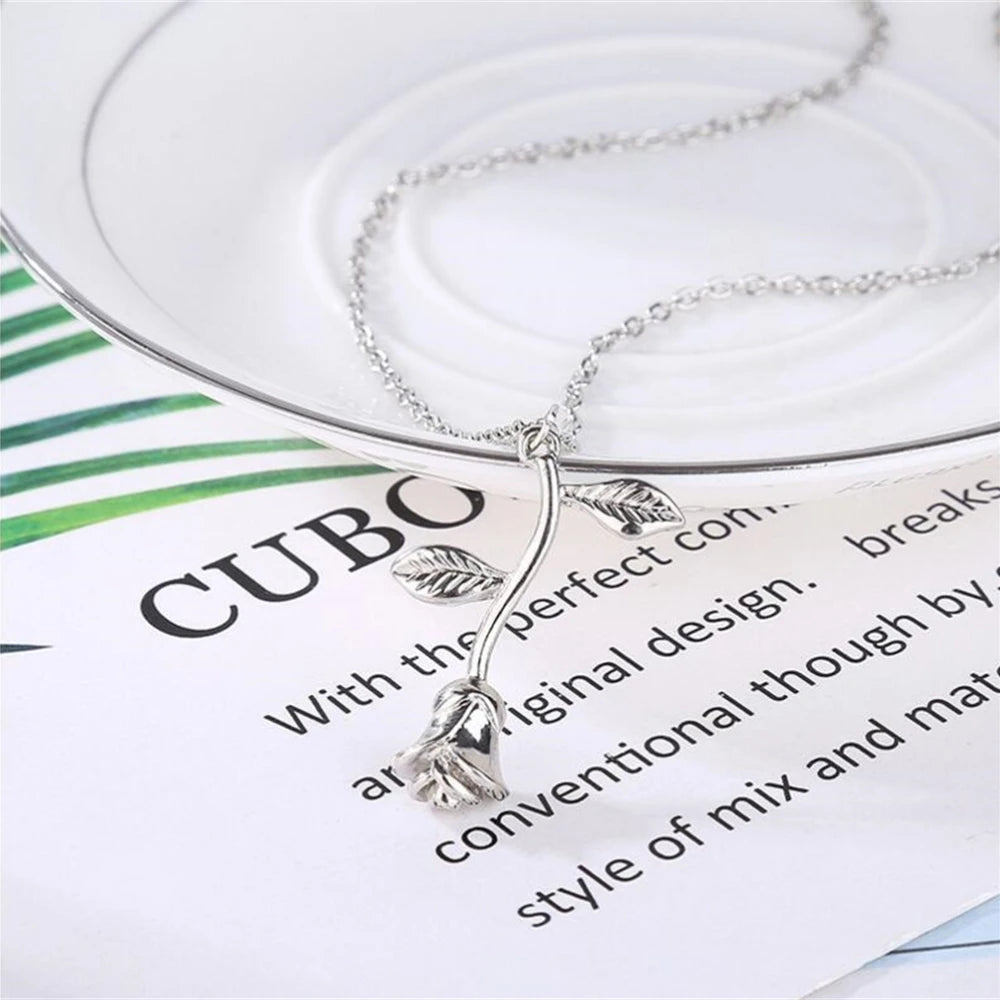 Collana Rosa 3D | CONFEZIONE REGALO INCLUSA!