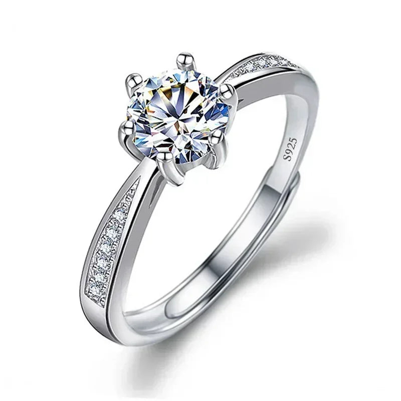 Solitari 1ct Moissanite | Collane, Anelli e Orecchini | Confezione regalo inclusa