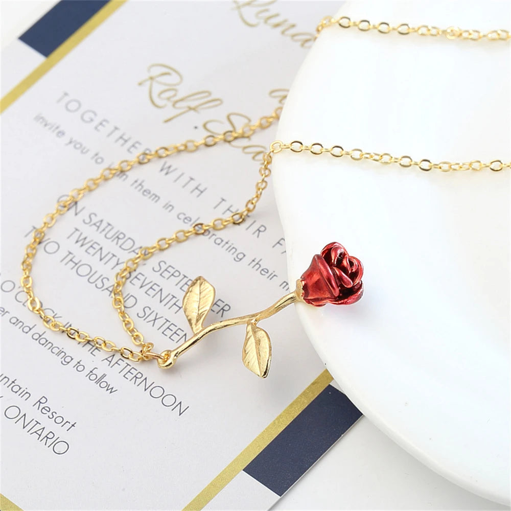 Collana Rosa 3D | CONFEZIONE REGALO INCLUSA!