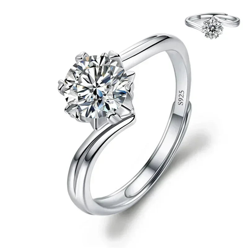 Solitari 1ct Moissanite | Collane, Anelli e Orecchini | Confezione regalo inclusa