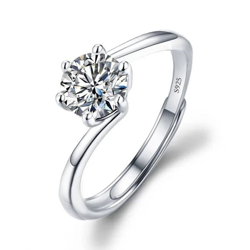 Solitari 1ct Moissanite | Collane, Anelli e Orecchini | Confezione regalo inclusa