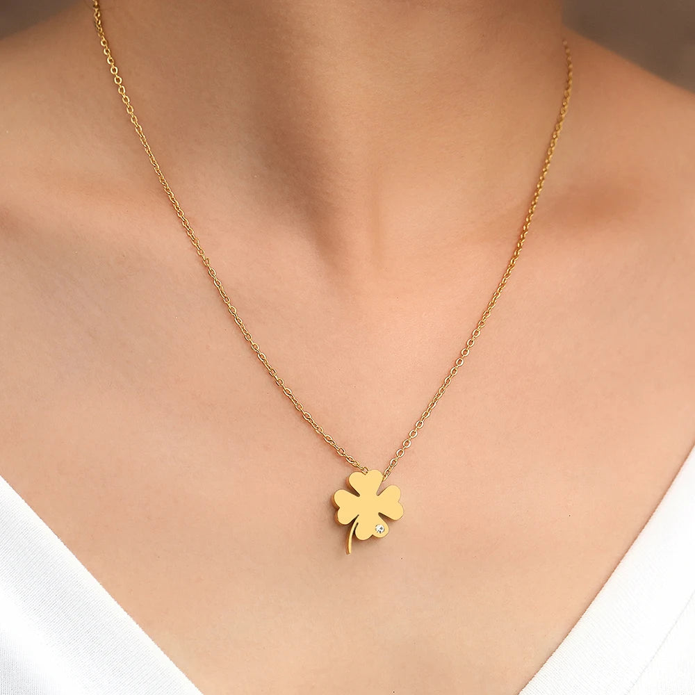 Collana Quadrifoglio Punto Luce | CONFEZIONE REGALO INCLUSA!