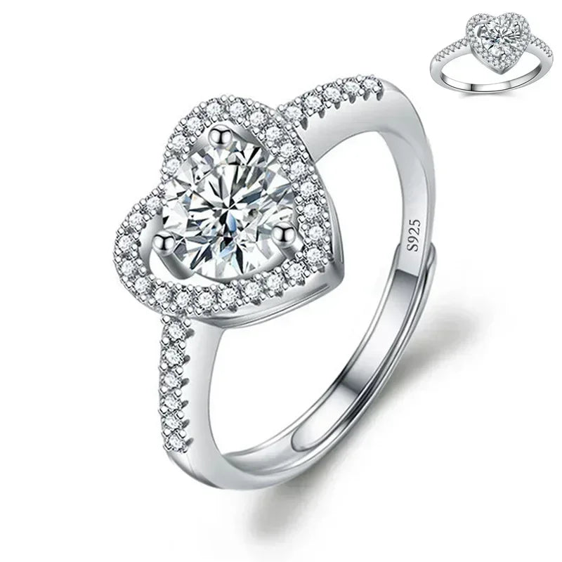 Solitari 1ct Moissanite | Collane, Anelli e Orecchini | Confezione regalo inclusa