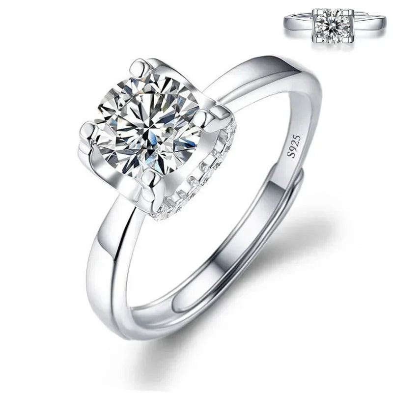 Solitari 1ct Moissanite | Collane, Anelli e Orecchini | Confezione regalo inclusa