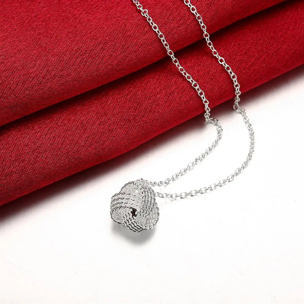 Collana con Orecchini Intrecciati | CONFEZIONE REGALO INCLUSA!