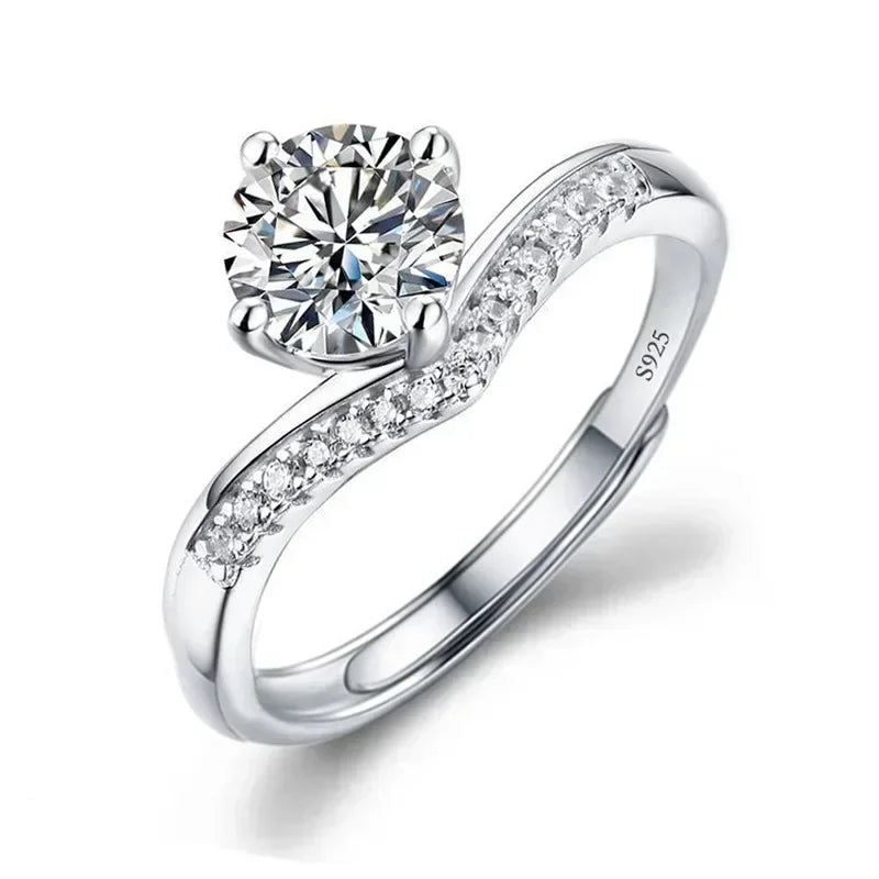 Solitari 1ct Moissanite | Collane, Anelli e Orecchini | Confezione regalo inclusa