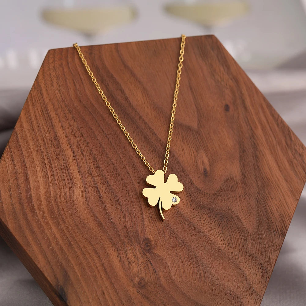 Collana Quadrifoglio Punto Luce | CONFEZIONE REGALO INCLUSA!