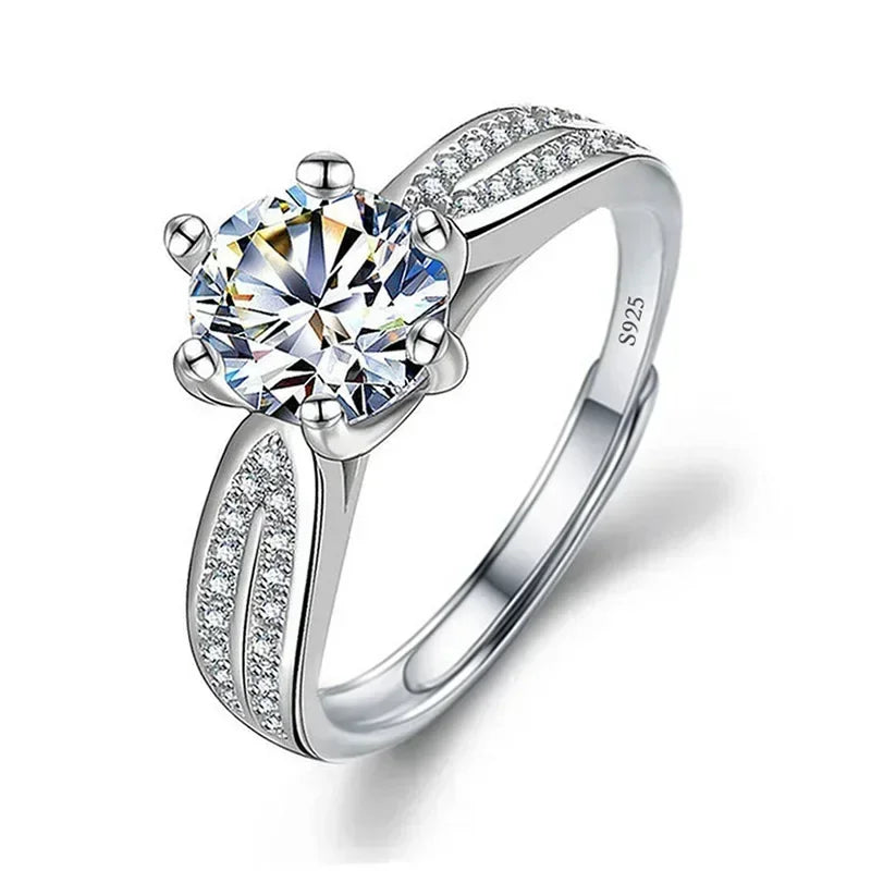 Solitari 1ct Moissanite | Collane, Anelli e Orecchini | Confezione regalo inclusa