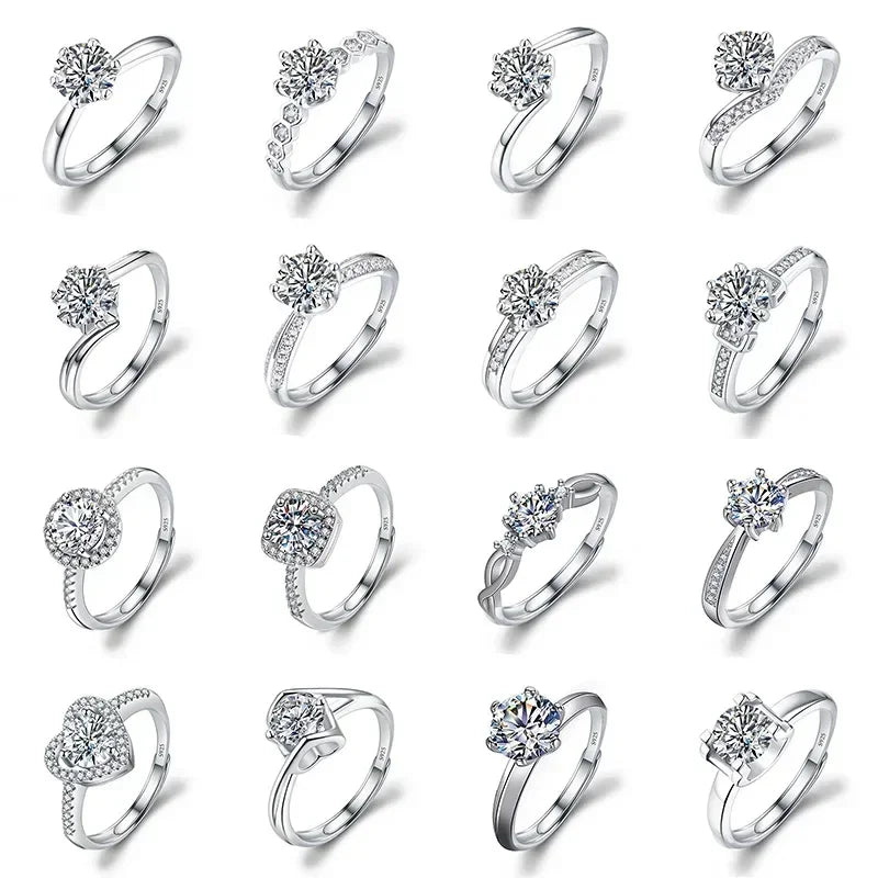 Solitari 1ct Moissanite | Collane, Anelli e Orecchini | Confezione regalo inclusa