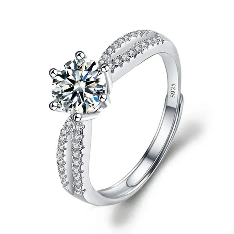 Solitari 1ct Moissanite | Collane, Anelli e Orecchini | Confezione regalo inclusa