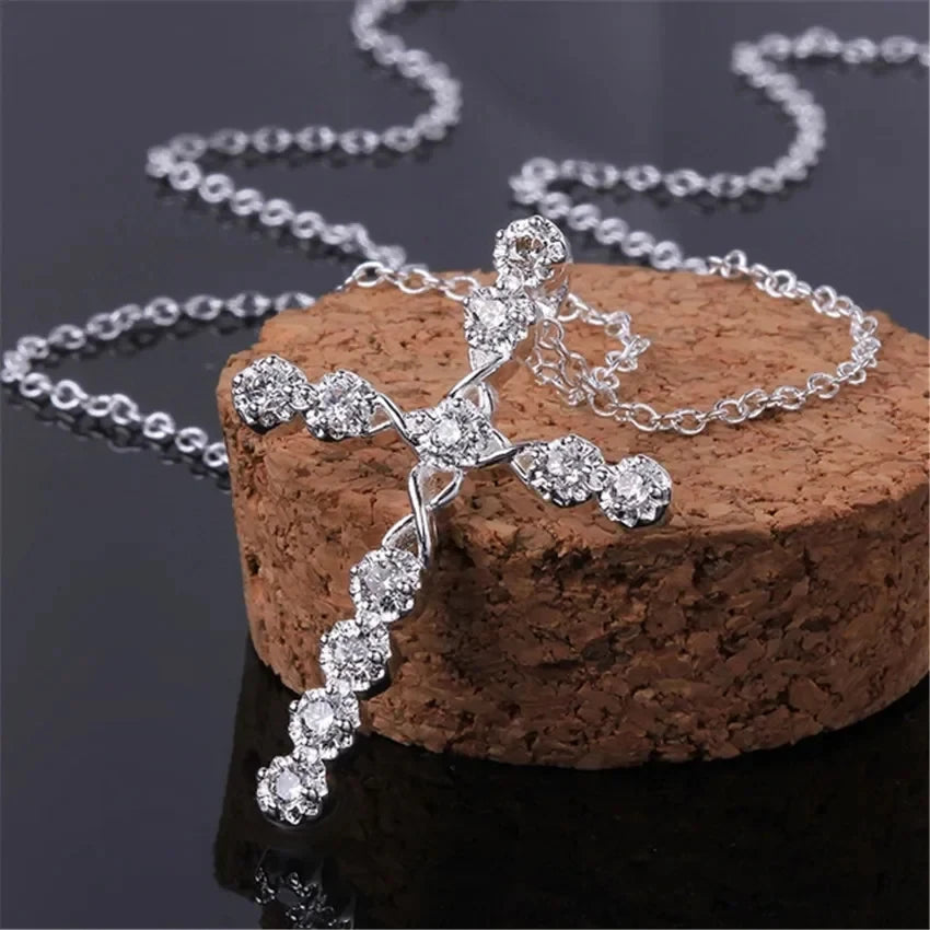 Collana Croce e Zirconi | CONFEZIONE REGALO INCLUSA!