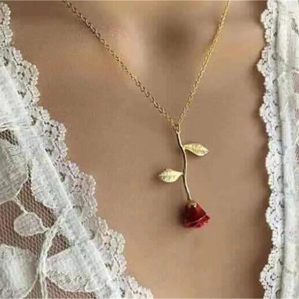 Collana Rosa 3D | CONFEZIONE REGALO INCLUSA!