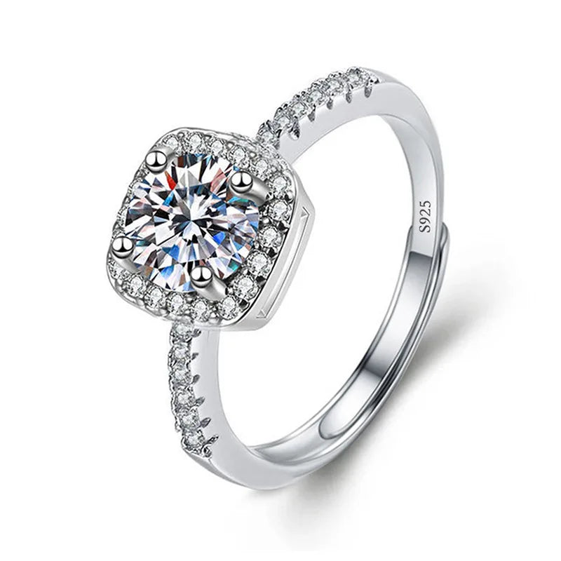 Solitari 1ct Moissanite | Collane, Anelli e Orecchini | Confezione regalo inclusa