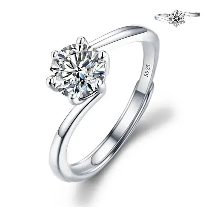 Solitari 1ct Moissanite | Collane, Anelli e Orecchini | Confezione regalo inclusa